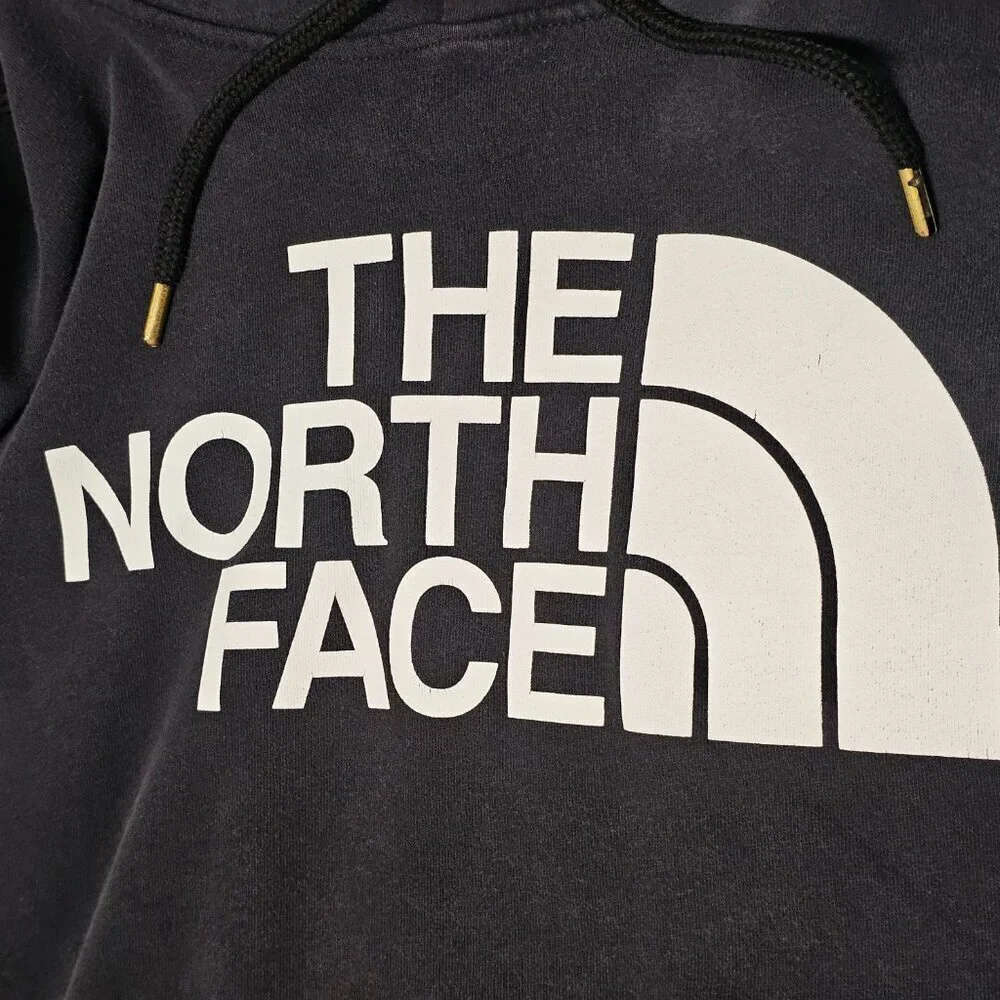 The North Face Mens Hoodie Size XL Black Distressed